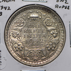 India British 1942 Rupee  191072 combine shipping