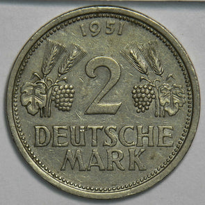 Germany 1951 2 Mark Eagle animal 298304 combine shipping