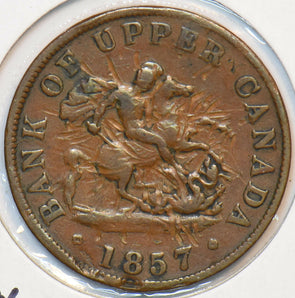 Canada 1851 1/2 Penny Horse animal Dragon Bank Token 296527 combine shipping