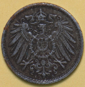 Germany 1917 A 5 Pfennig Eagle animal 150747 combine shipping