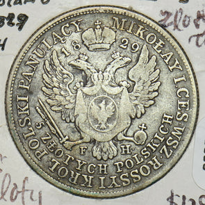 Poland 1829 5 Zlotych P0303 combine shipping