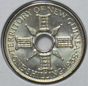 New Guinea 1938 Shilling 294543 combine shipping