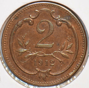 Austria 1912 2 Heller Eagle animal 194857 combine shipping