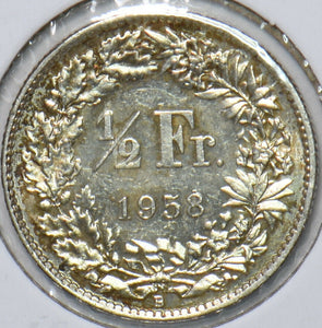 Switzerland 1958 1/2 Franc 194649 combine shipping