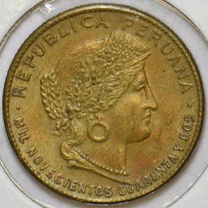 Peru 1942 5 Centavos 297703 combine shipping
