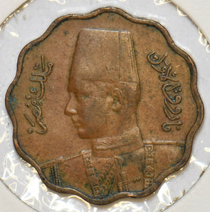 Egypt 1943 AH1362 10 Millemes 152651 combine shipping