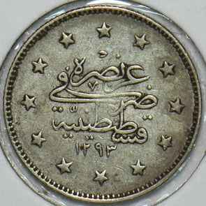 Egypt 1293 AH. M 2 Kurush 297651 combine shipping