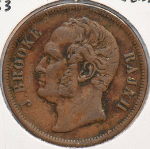 Sarawak 1863 Cent 294759 combine shipping