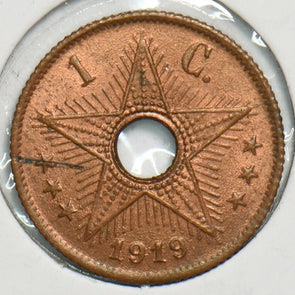 Belgium Congo 1919 Centime 491430 combine shipping