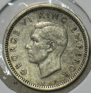 New Zealand 1937 3 Pence 152389 combine shipping