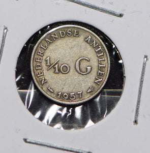Netherlands Antilles 1957 1/10 Gulden  901009 combine shipping