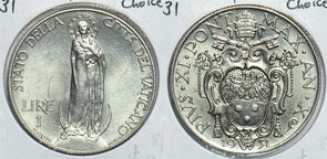 Vatican 1931 Lire Ch BU 299139 combine shipping