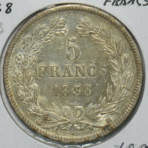 France 1838 BB 5 Francs F0133 combine shipping