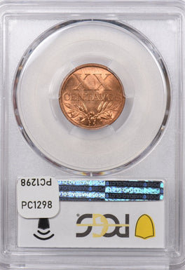 Portugal 1962 20 Centavos PCGS MS 65 RED PC1298 combine shipping