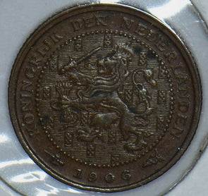 Netherlands 1906 1/2 Cent Lion animal 190730 combine shipping