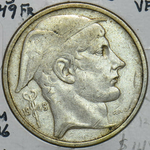 Belgium 1949 50 Francs Lion animal 240354 combine shipping