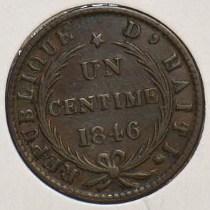 Haiti 1846 Centime 297290 combine shipping