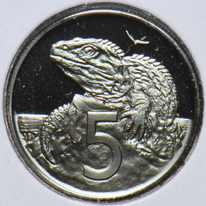 New Zealand 1974 5 Cents Tuatara animal 902559 combine shipping