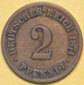 Germany 1874 2 Pfennig Eagle animal 902339 combine shipping