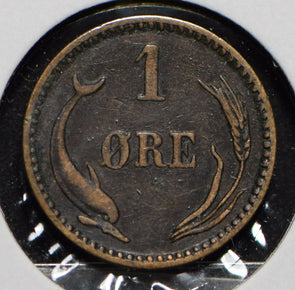 Denmark 1891 Ore Dolphin animal  901464 combine shipping