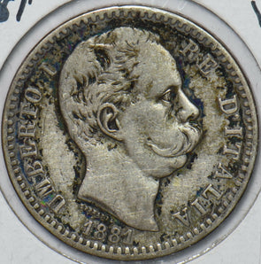 Italy 1881 2 Lire 195292 combine shipping