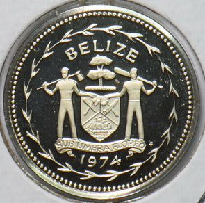 Belize 1974 5 Cents Fork-tailed Flycatcher animal Proof 192826 combine shipping