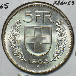 Switzerland 1965 B 5 Francs 295636 combine shipping