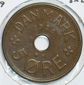 Denmark 1929 5 Ore 198308 combine shipping