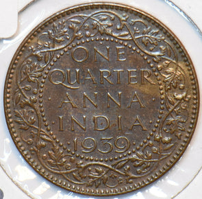 British India 1939 B 1/4 Anna 151282 combine shipping