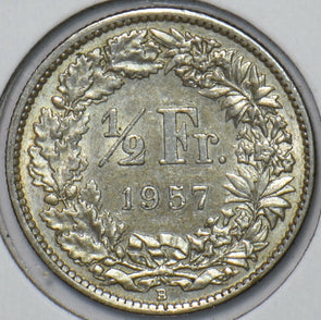 Switzerland 1957 1/2 Franc 151237 combine shipping