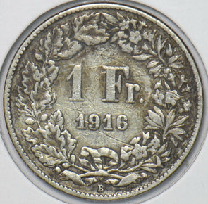 Switzerland 1916 Franc 151259 combine shipping