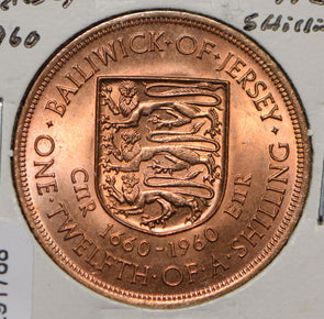Jersey 1960 1/12 Shilling Lion animal  291768 combine shipping