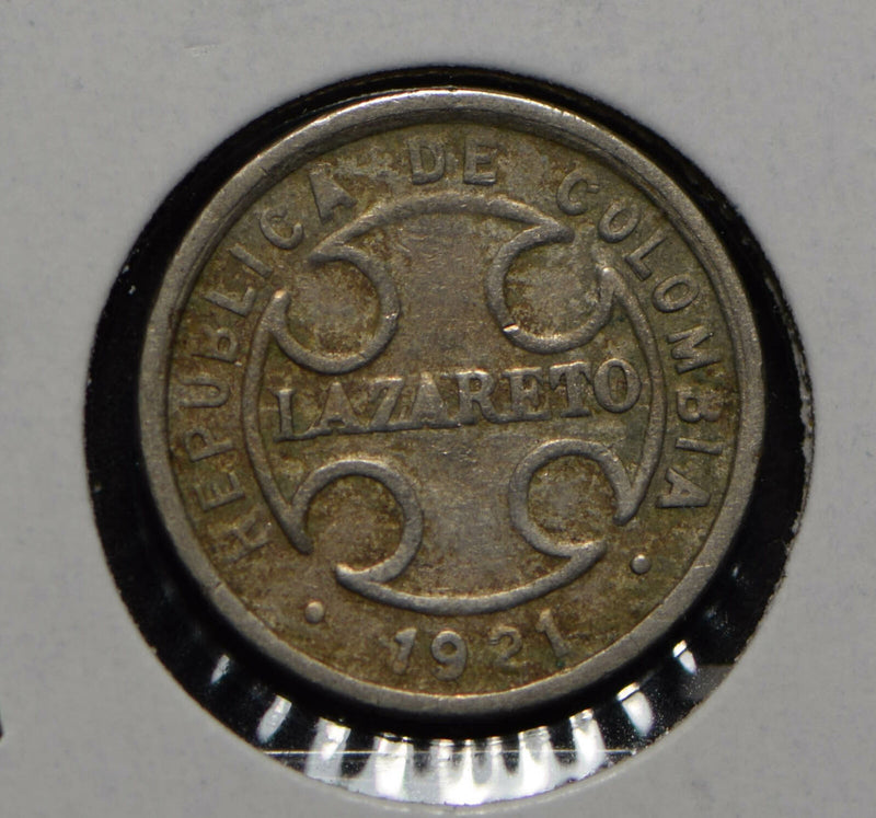 Colombia 1921 2 Centavos  290300 combine shipping