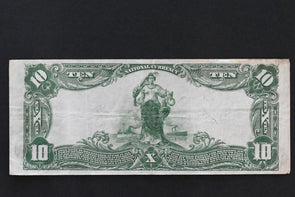 US 1902 $10 VF+ National Currency Bank of Calif Nat'l Assn #9655 Plain Black RC0