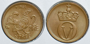 Norway 1964 2 Ore Moorhen 153916 combine shipping