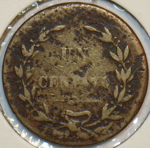 Costa Rica 1865 Centavo 196234 combine shipping