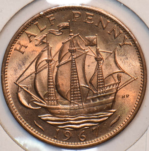 Great Britain 1967 1/2 Penny 151593 combine shipping