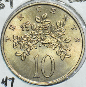 Jamaica 1969 10 Cents Gem BU KM 47 904682 combine shipping
