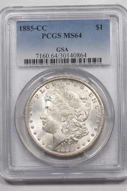 1885-CC Morgan Dollar Silver GSA PCGS MS64 PC1559