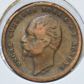 Sweden 1858 Ore 197100 combine shipping