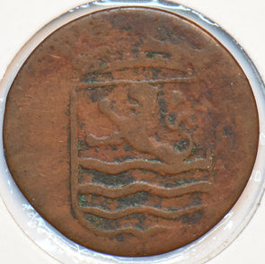 Netherlands East Indies 1790 Duit Lion animal Zeeland 150788 combine shipping