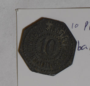 German States 1917 ~24 Eberbach 10 Pfennig hog animal  GE0126 combine shipping