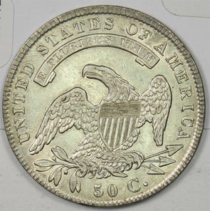 1835 Capped Bust Half Dollar 90% silver Bust AU+ U0412