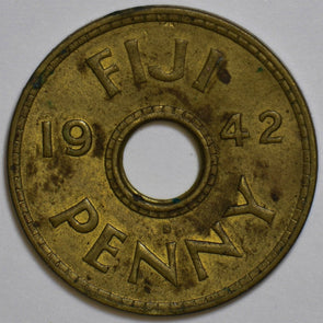 Fiji 1942 Penny 153127 combine shipping