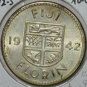 Fiji 1942 S Florin AU-UNC 297081 combine shipping