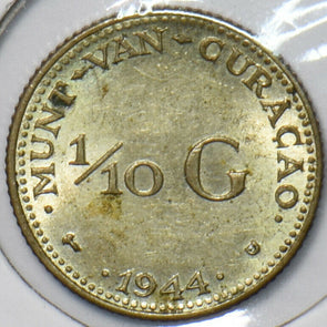 Netherlands Antilles 1944 D 1/10 Gulden Curacao 151330 combine shipping