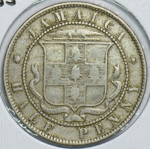 Jamaica 1885 1/2 Penny 198514 combine shipping