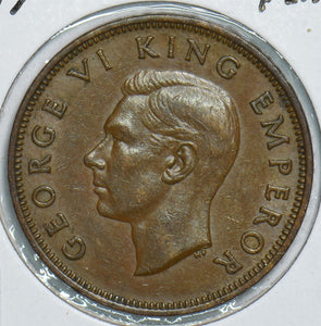 New Zealand 1947 1/2 Penny 198909 combine shipping