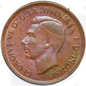 Australia 1944 Penny Kangaroo animal Georgivs VI 150522 combine shipping