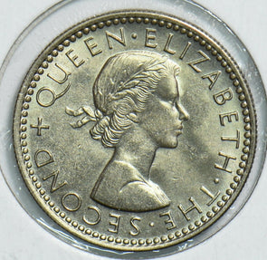 New Zealand 1963 6 Pence Bird animal 197909 combine shipping